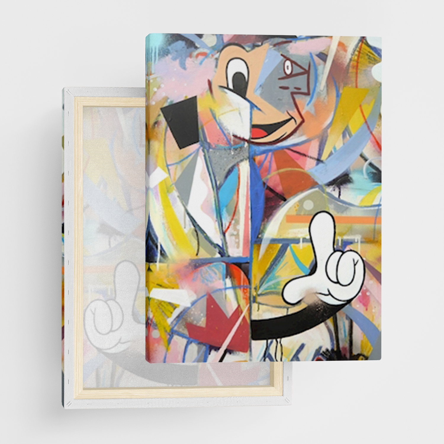 Canvas Print "Oh no, Picasso again" - Framed Canvas Print in Several Sizes