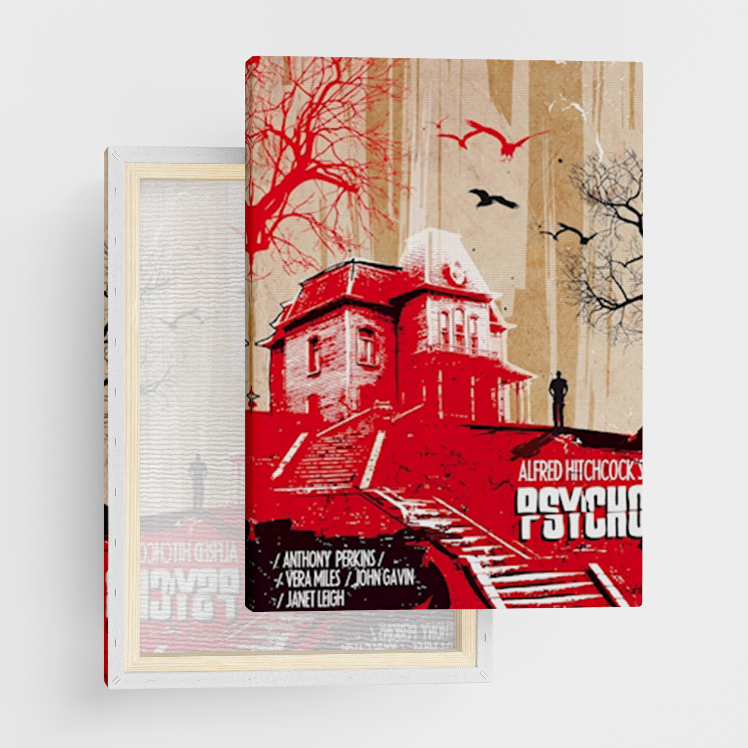 Canvas Tavla "Psyko" - Ramspänd canvas-tavla i flera storlekar