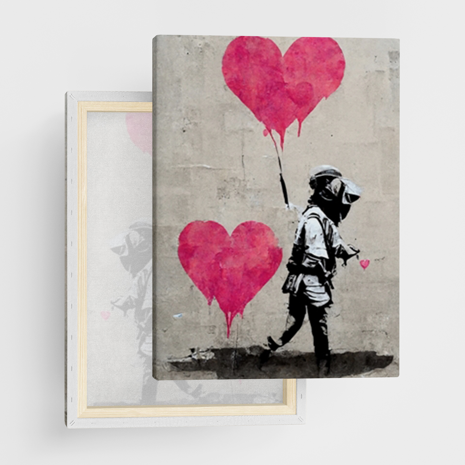 Canvas Print "Hold by love x Banksy"