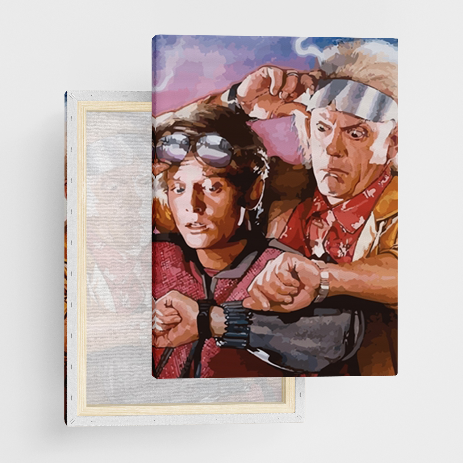 Canvas Print "Back to the Future" - Framed Canvas Print in Several Sizes