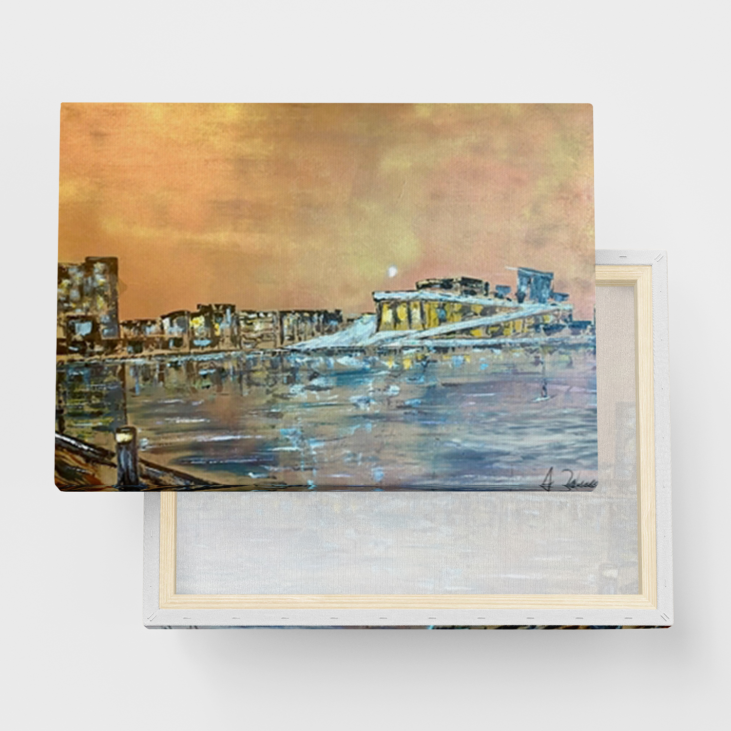 Canvas Tavla "OSLO" - Ramspänd canvas-tavla i flera storlekar