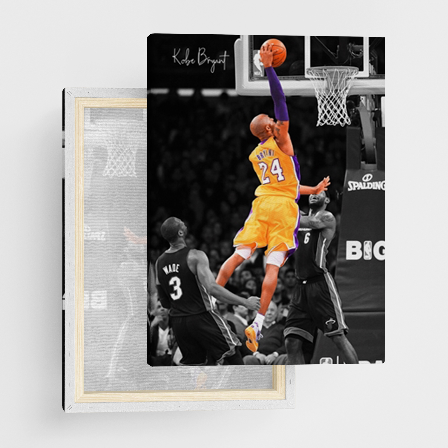 Canvas Print "Kobe Bryant" - Framed Canvas Print in Several Sizes