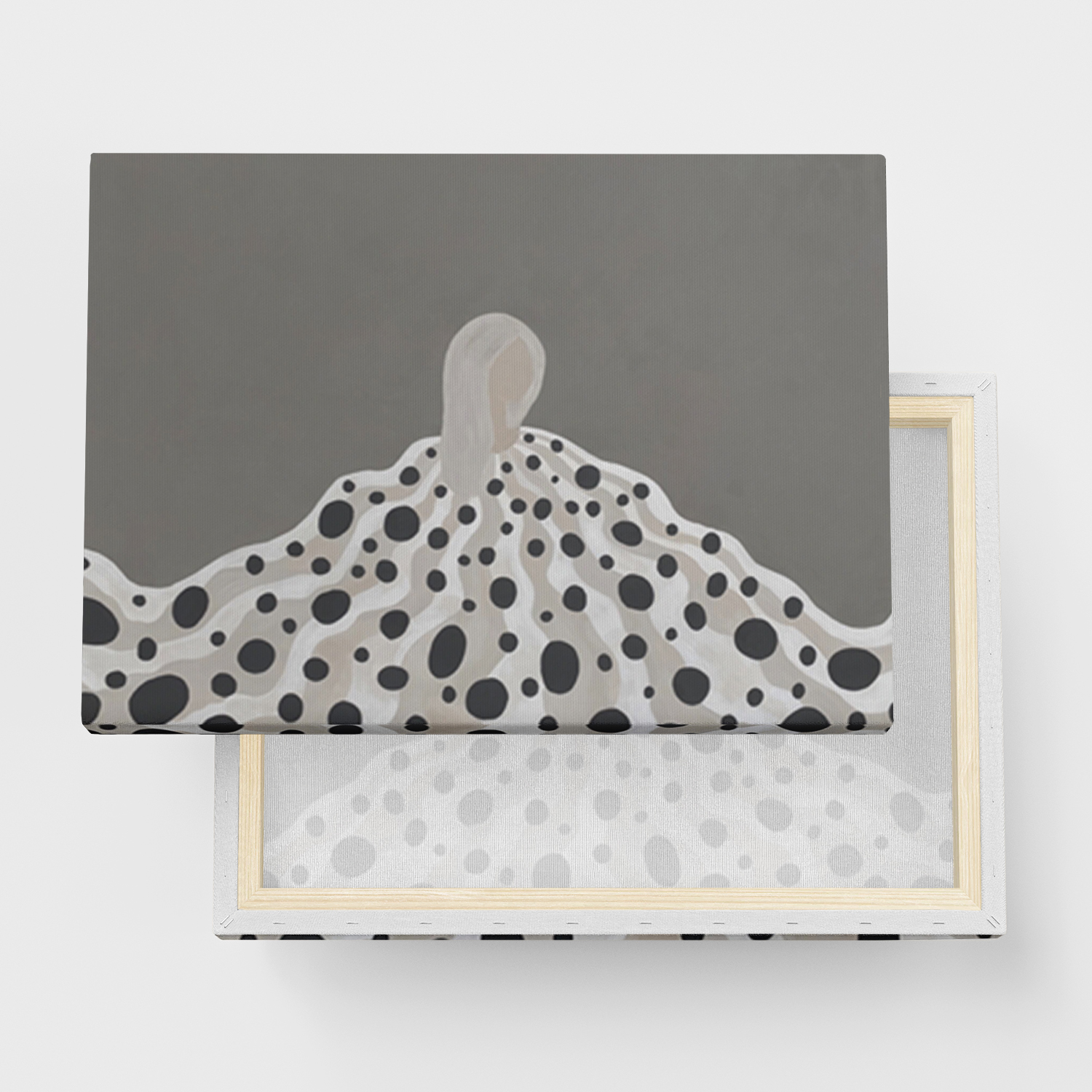 Lærred maleri "Dots in mind 2" - Canvas Billede i flera storlekar