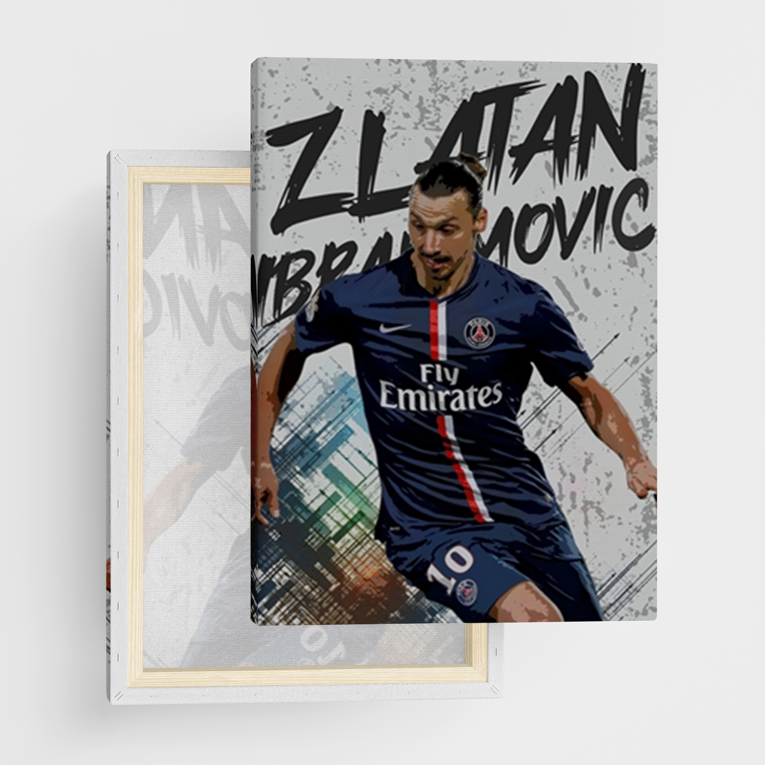 Lærred maleri "Zlatan Ibrahimovic" - Canvas Billede i flera storlekar