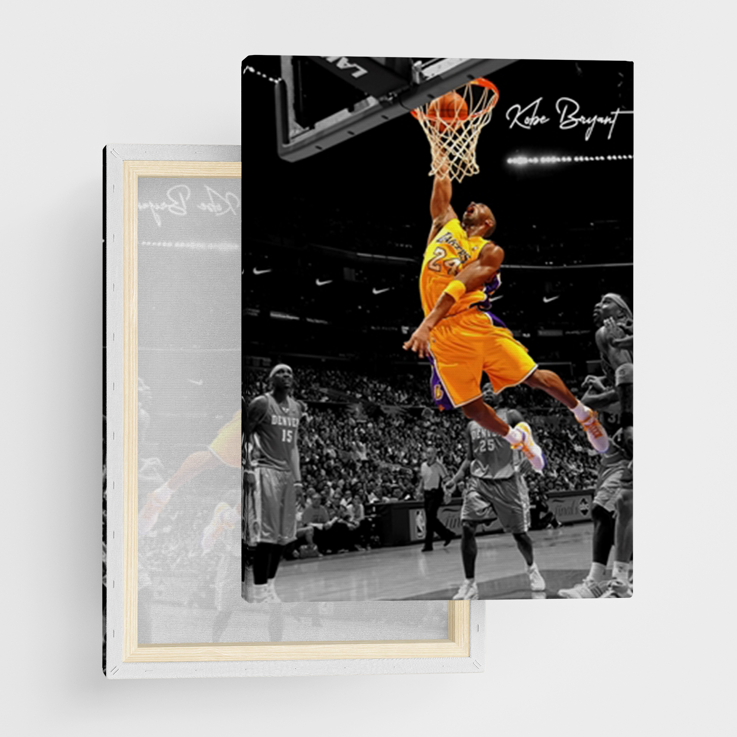 Canvas Print "Kobe Bryant" - Framed Canvas Print in Several Sizes