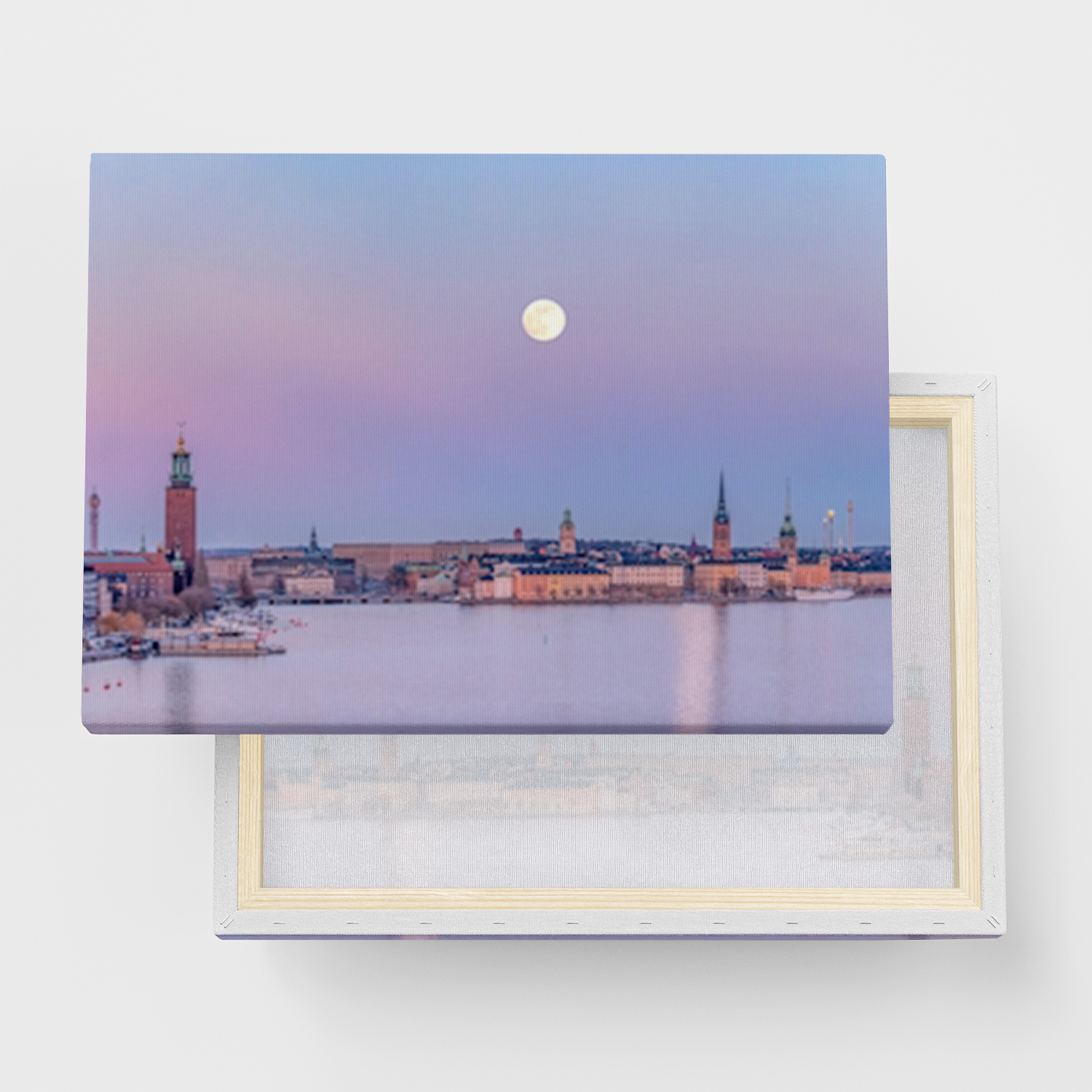 Lerret "Stockholm | Sverige" - Canvas Maleri i forskjellige størrelser