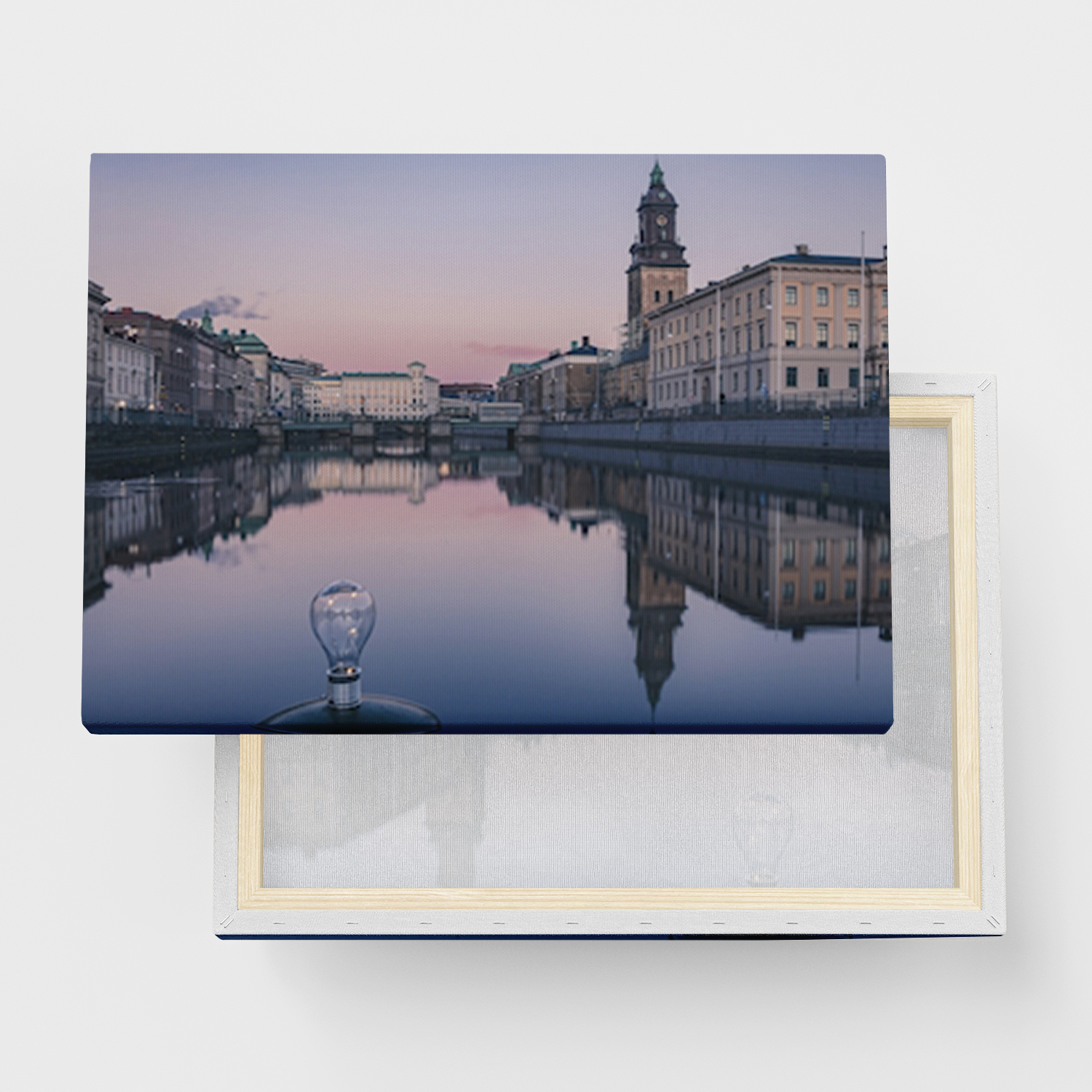 Canvas Print "Gryning i Göteborg pt4" - Framed Canvas Print in Several Sizes