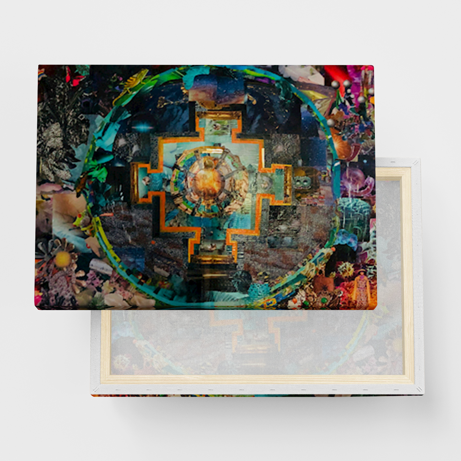 Canvas Tavla "Wheel of Life" - Ramspänd canvas-tavla i flera storlekar