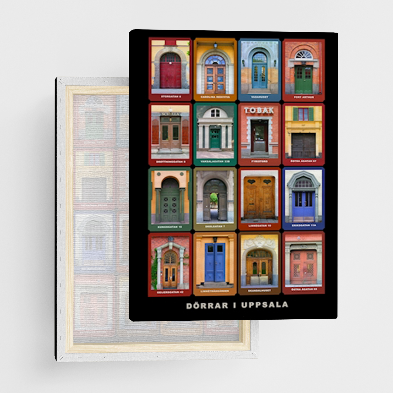 Canvas Print "Doors of Uppsala" - Framed Canvas Print in Several Sizes