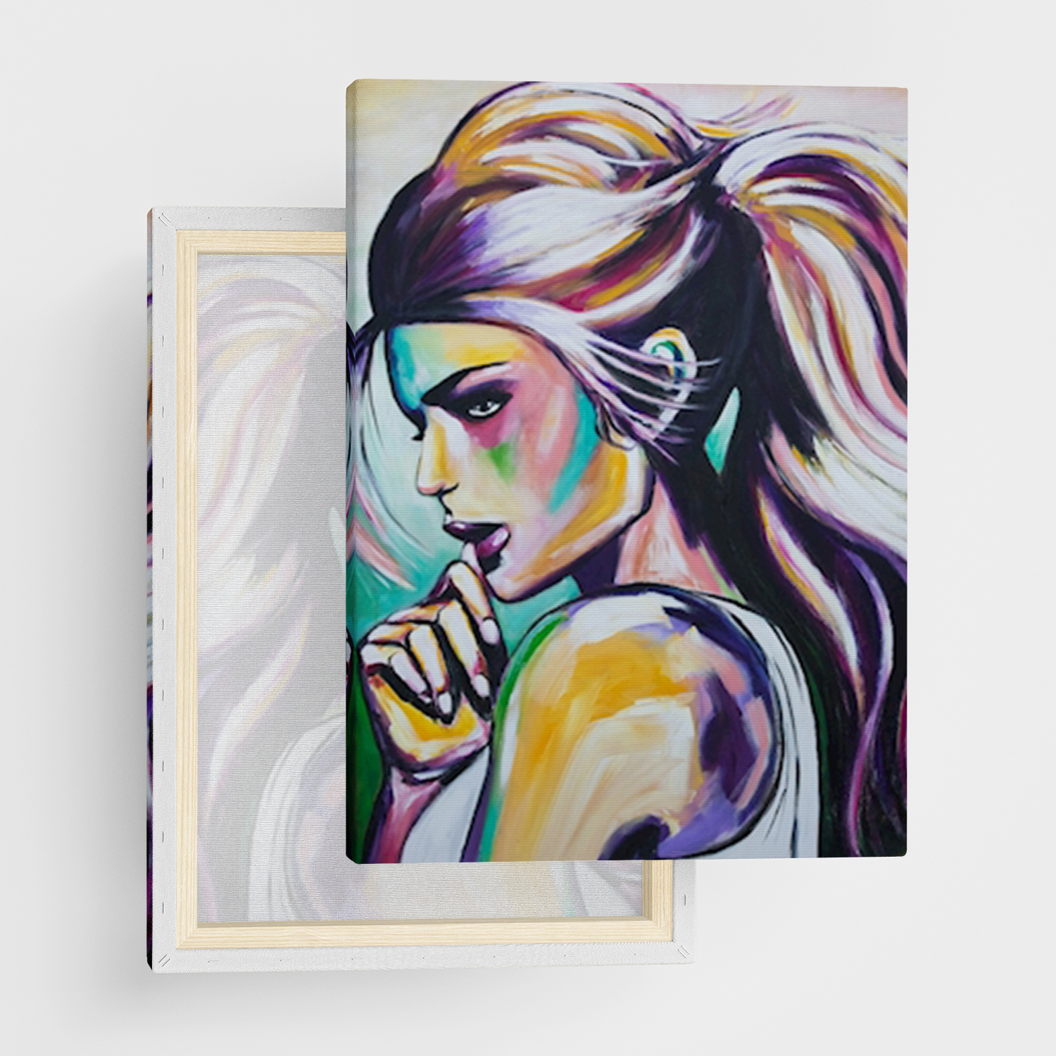Canvas Print "Bohemian girl" - Framed Canvas Print in Several Sizes