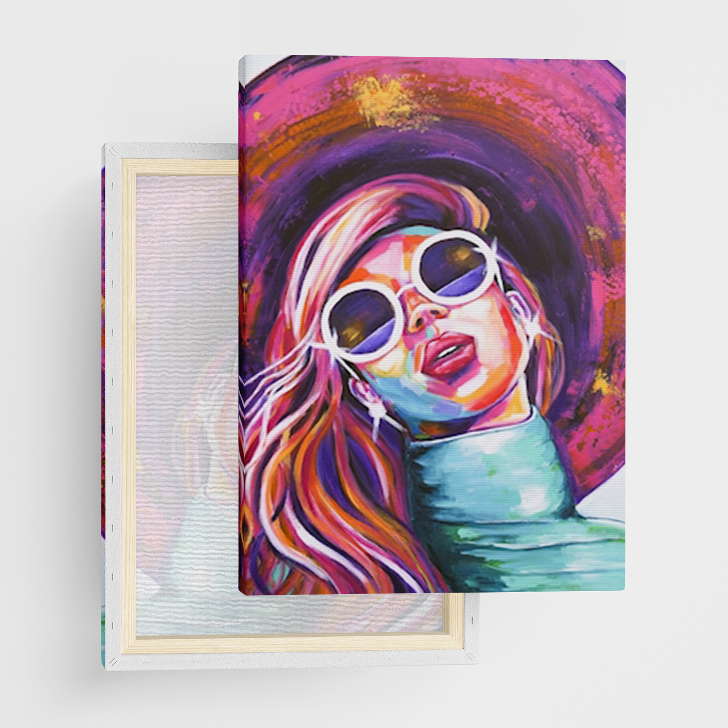 Canvas Print "Talking to me?" - Framed Canvas Print in Several Sizes