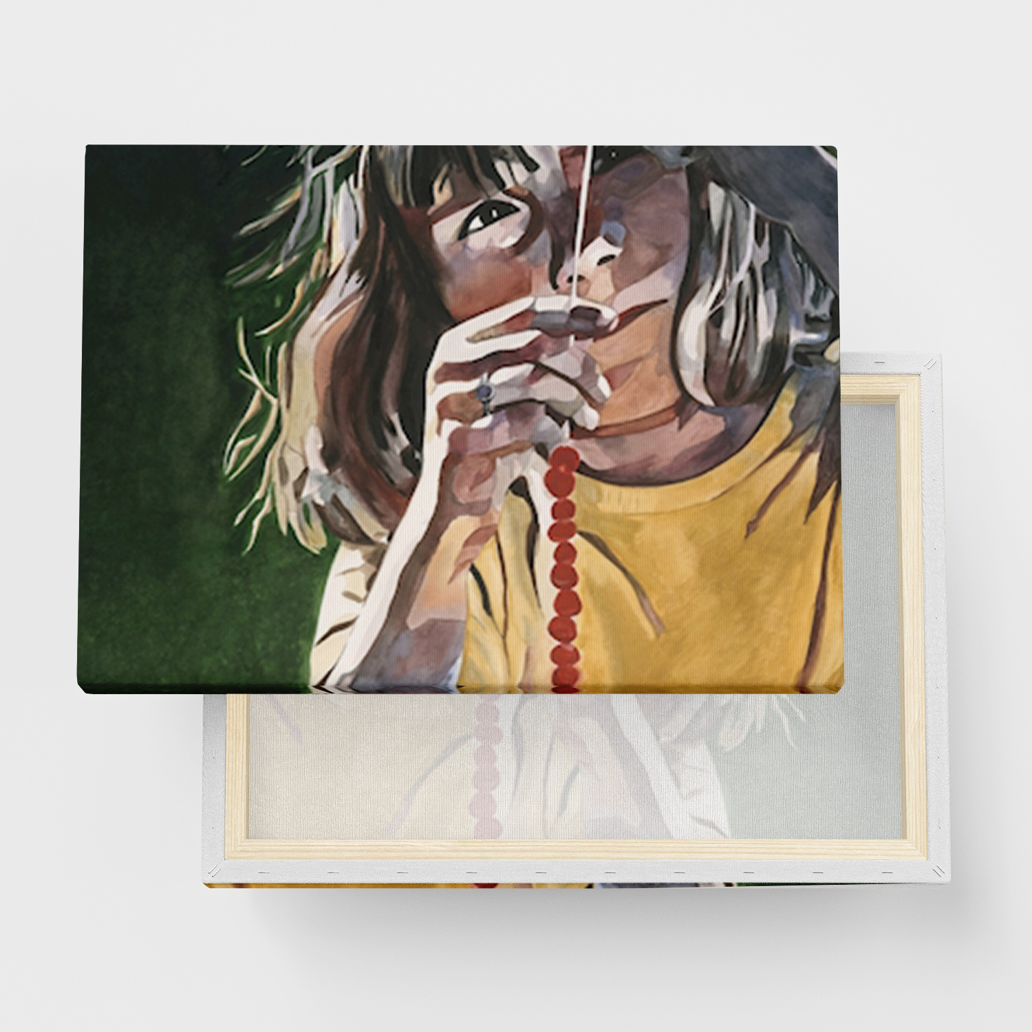 Canvas Tavla "Sommarpärlor" - Ramspänd canvas-tavla i flera storlekar
