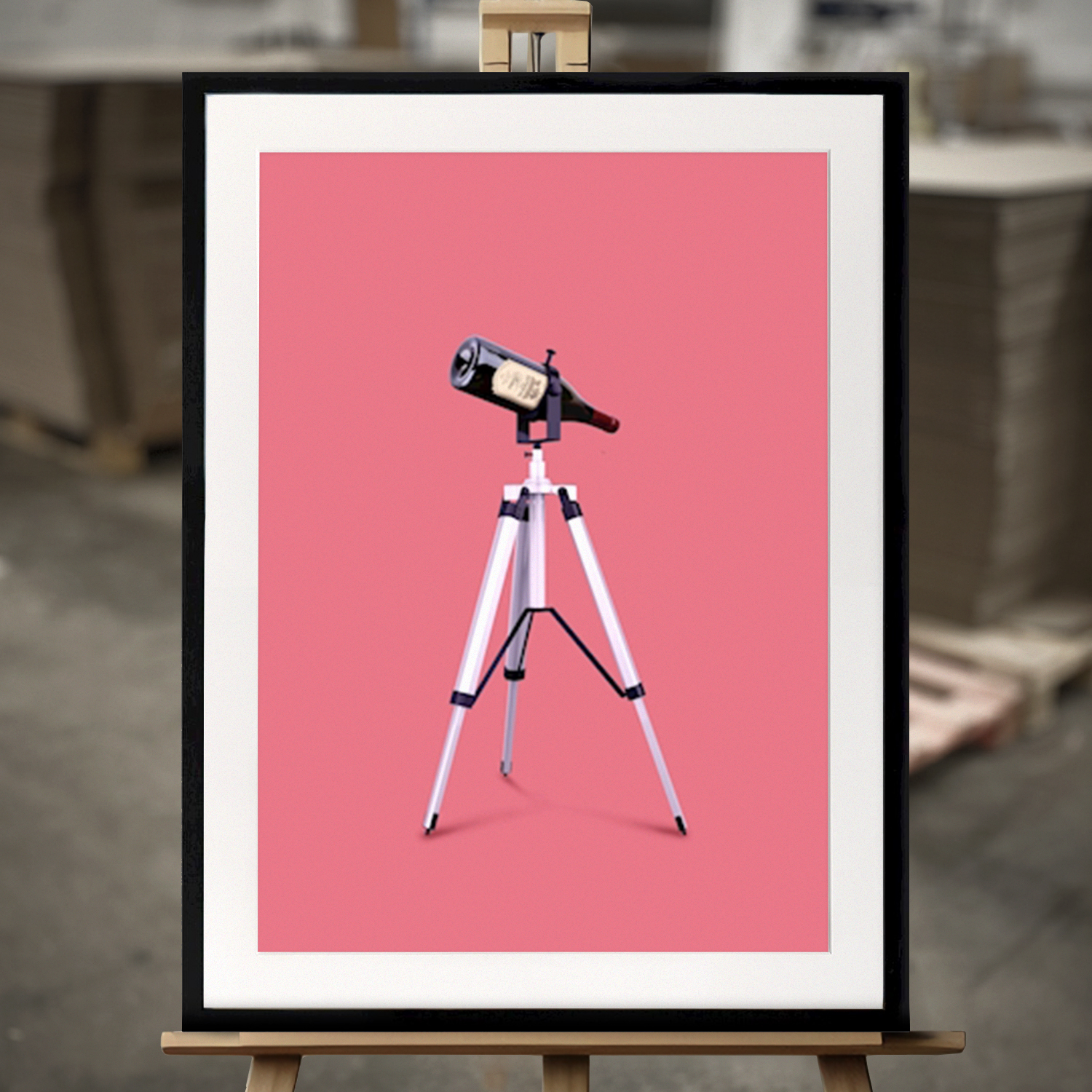 Fine Art Print "Vinoskop" - Innrammet Bilde i 50x70 cm