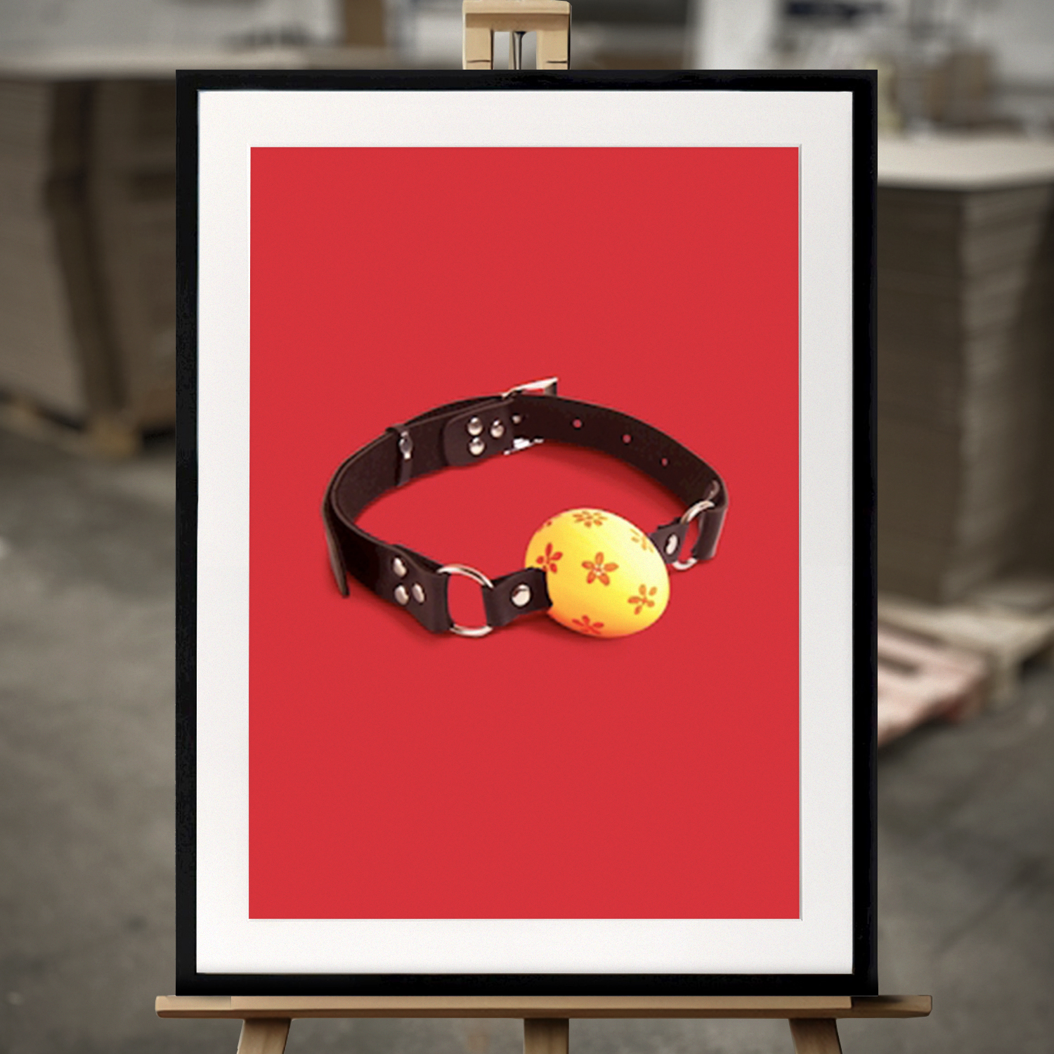 Fine Art Print "Påskeknebling" - Innrammet Bilde i 50x70 cm