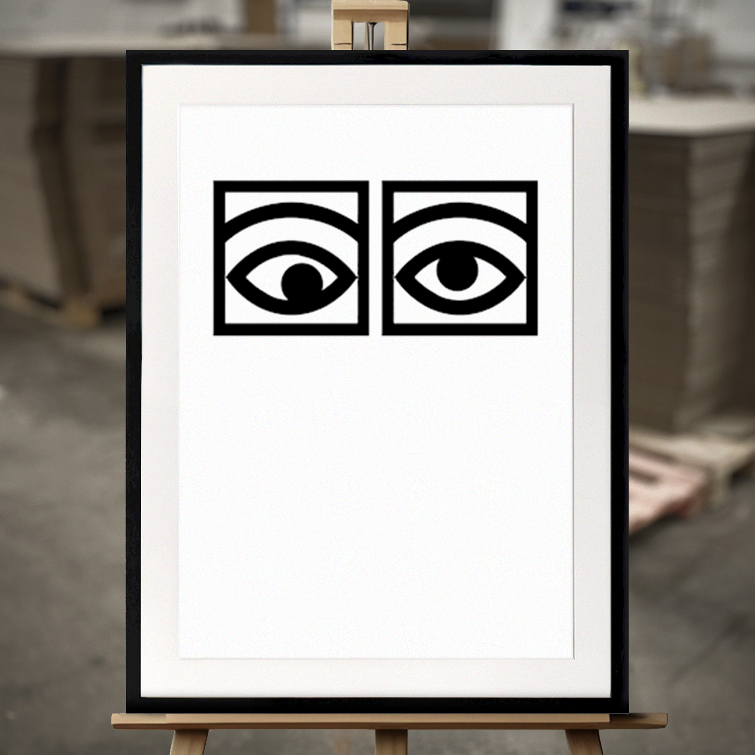 Framed Fine Art "Strabismus" - Fine Art Print in 50x70 cm