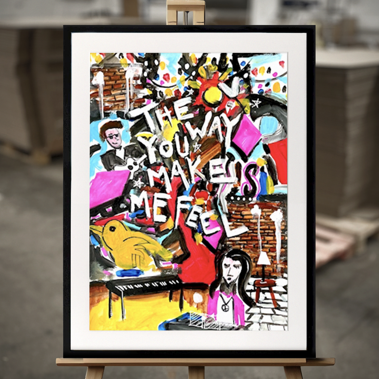Gerahmtes Bild "Die Art und Weise, wie du mich fühlen lässt" - Fine Art Print in 50x70