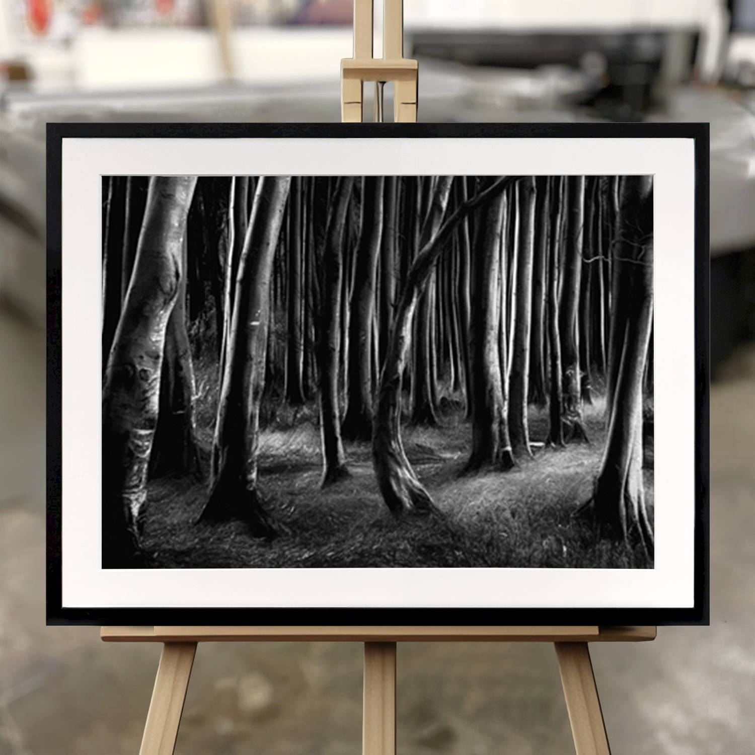 Art Prints Encadrés "Île forestière enchantée de Rügen" - Impression d'Art en 50x70