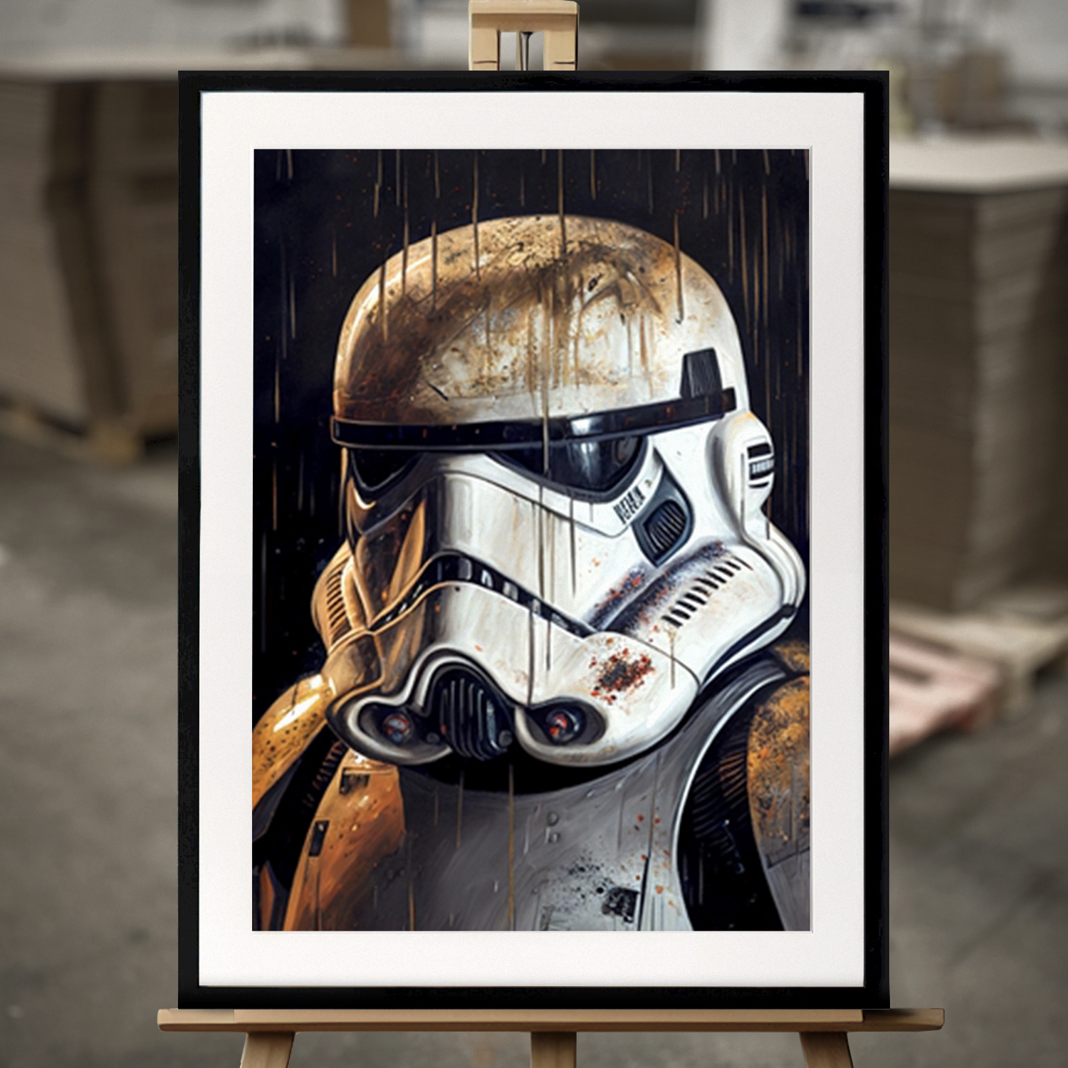 Inramad Tavla "Stormtrooper - Star Wars" - Fine Art Print i 50x70 cm