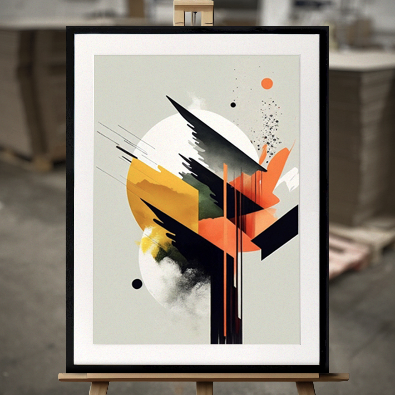Framed Fine Art "Nordic Essence IV" - Fine Art Print in 50x70 cm