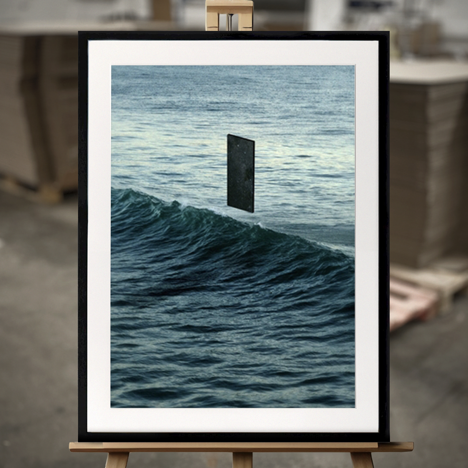 Fine Art Print "Dyp blå" - Innrammet Bilde i 50x70 cm
