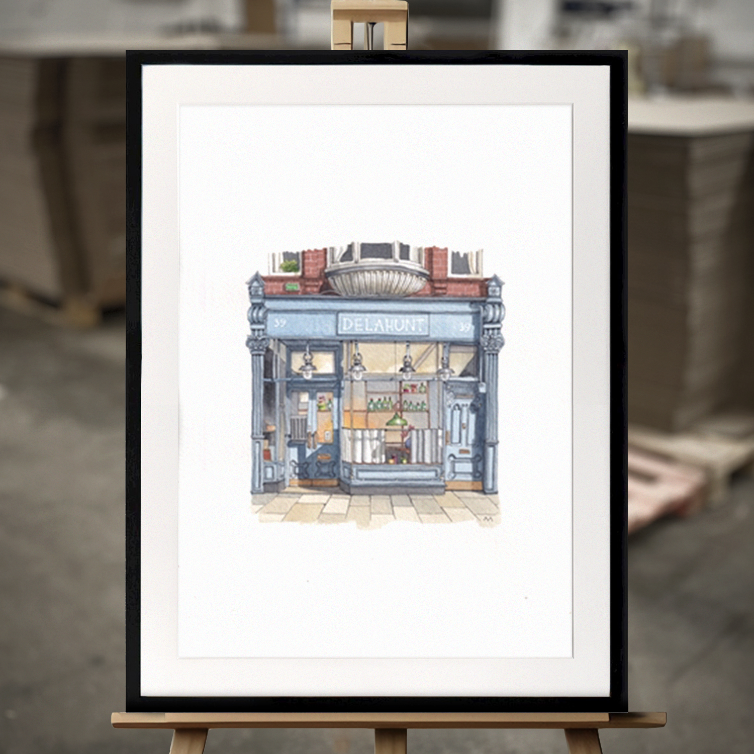 Fine Art Print "Delahunt Dublin" - Innrammet Bilde i 50x70 cm