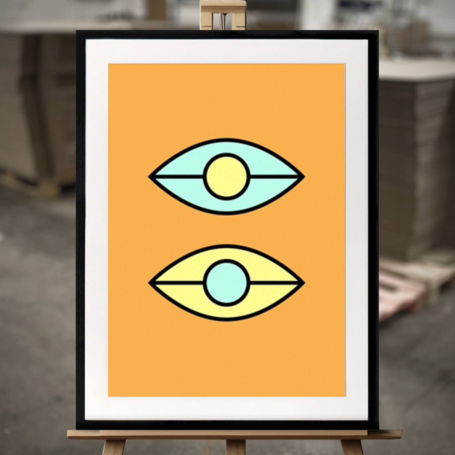 Framed Fine Art "" - Fine Art Print in 50x70 cm