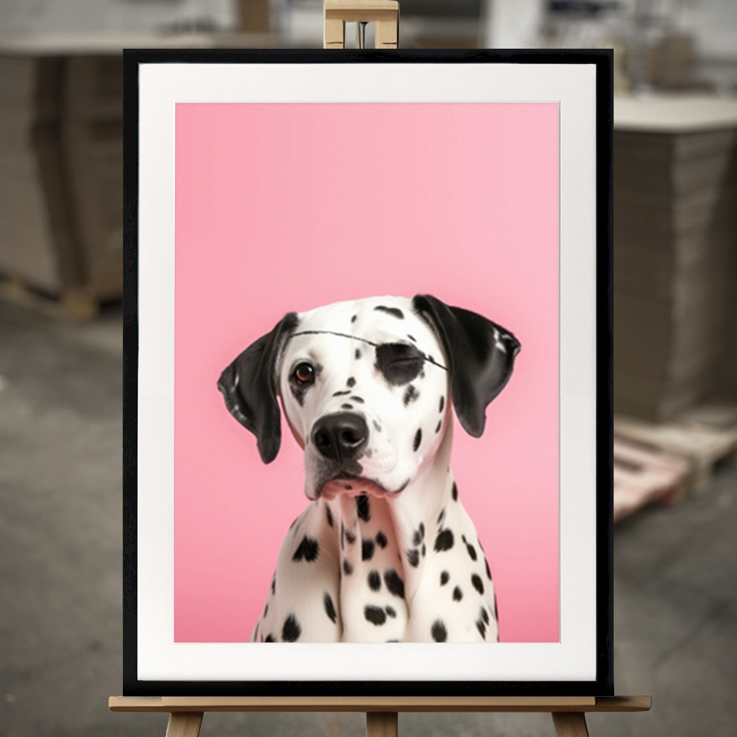 Art Prints Encadrés "Pirate dalmate" - Impression d'Art en 50x70