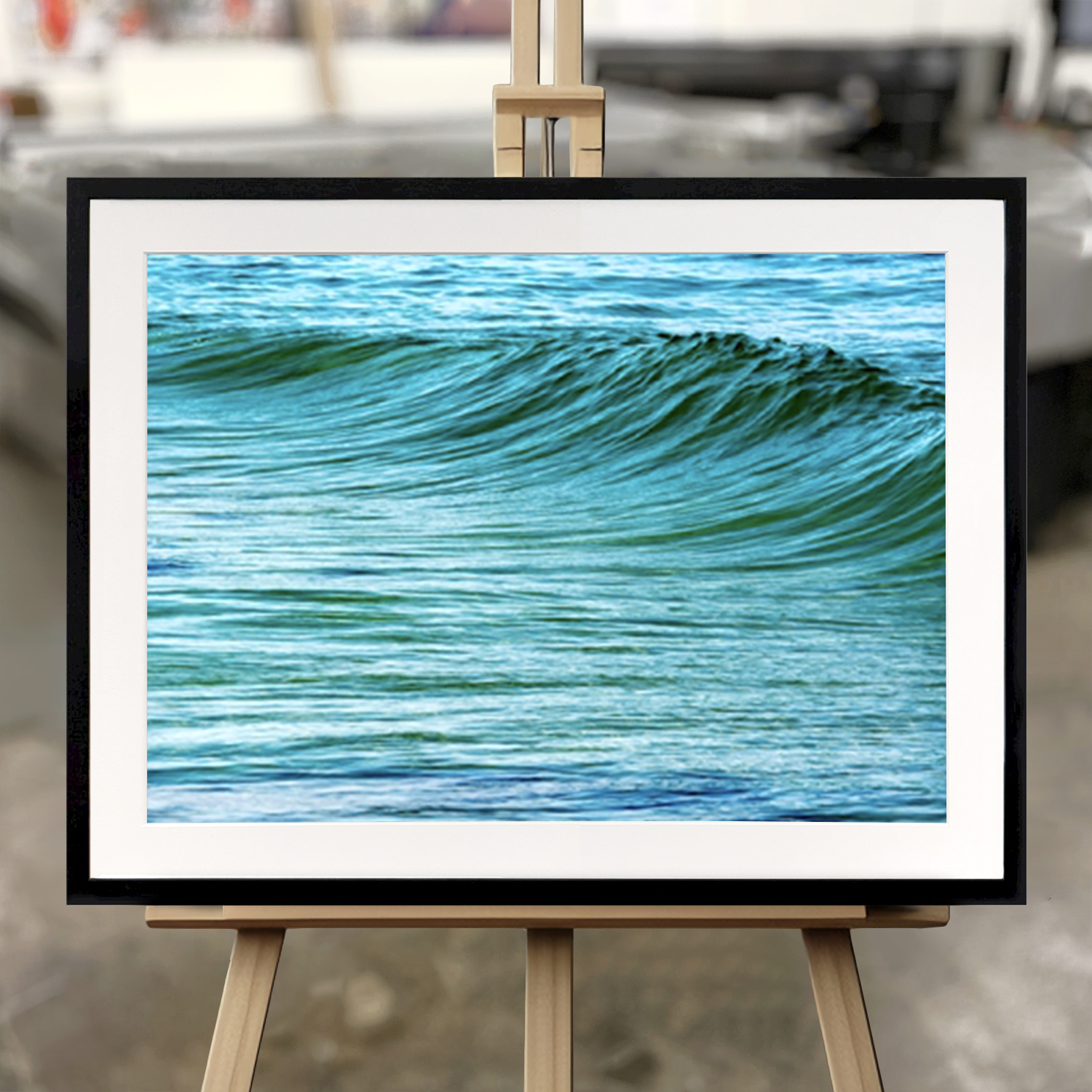 Framed Fine Art "The Uniqueness of Waves XIV" - Fine Art Print in 50x70 cm