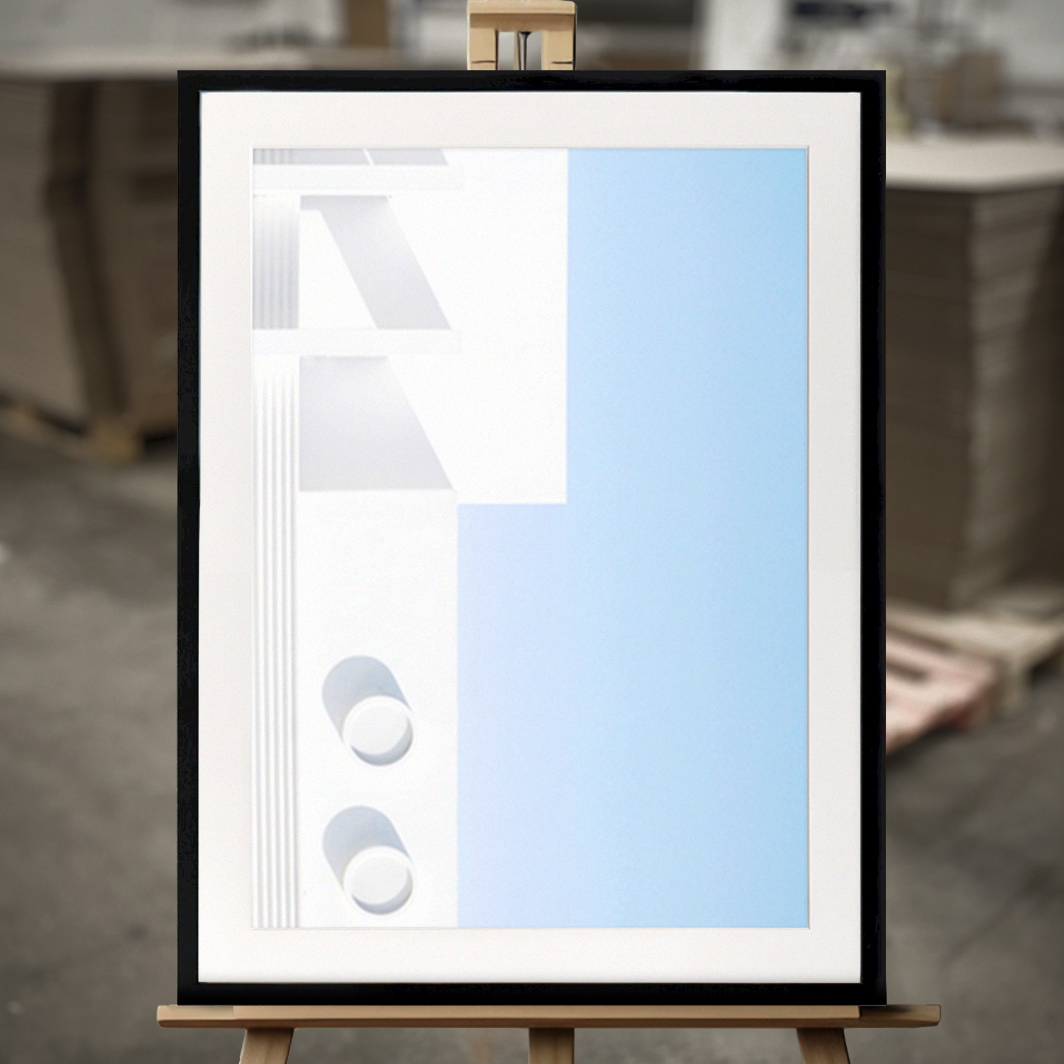 Framed Fine Art "Paquebeau" - Fine Art Print in 50x70 cm