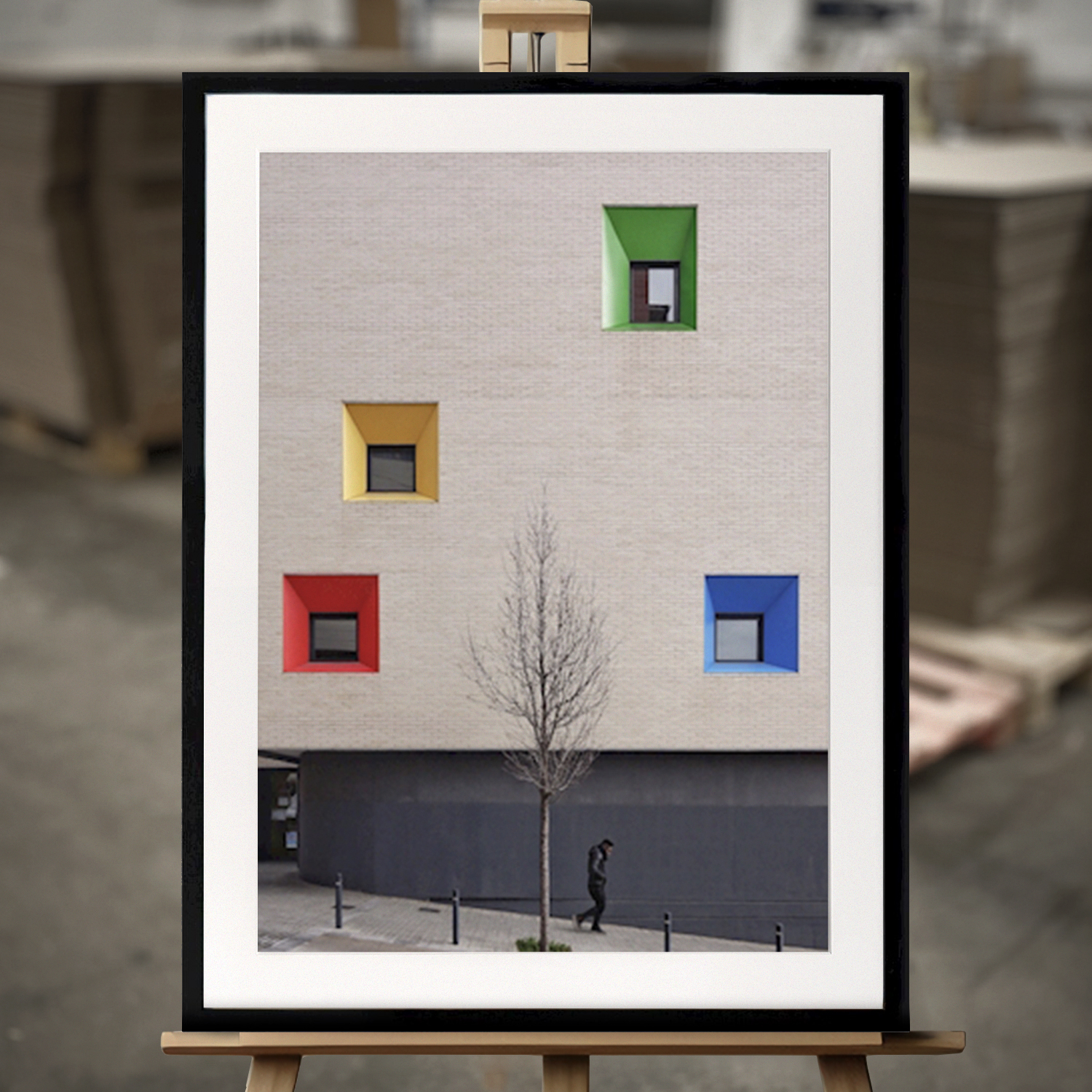 Framed Fine Art "Basic color palette" - Fine Art Print in 50x70 cm
