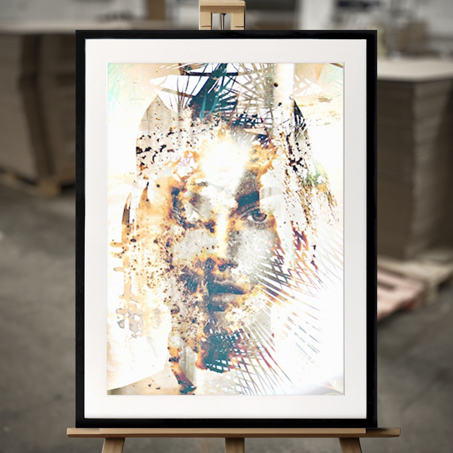 Gerahmtes Bild "Epoch" - Fine Art Print in 50x70