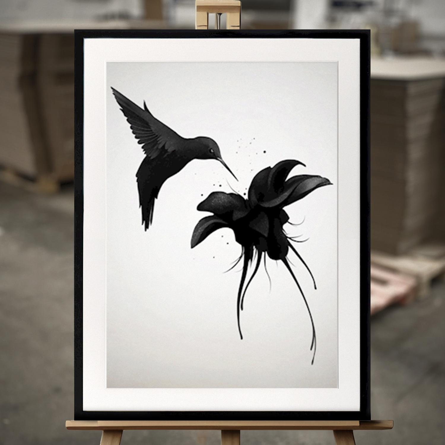 Framed Fine Art "Chorum" - Fine Art Print in 50x70 cm
