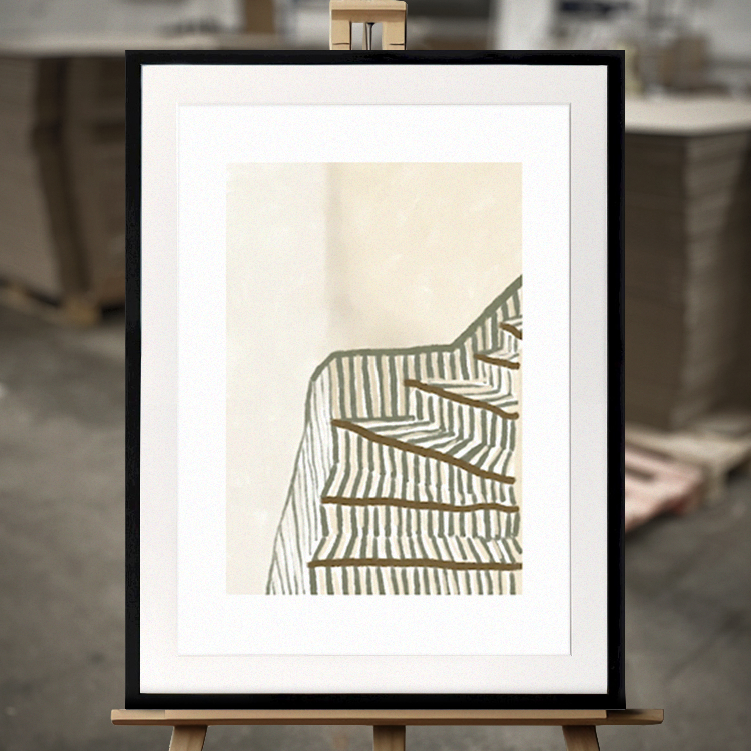 Fine Art Print "Trapper av muligheter" - Innrammet Bilde i 50x70 cm