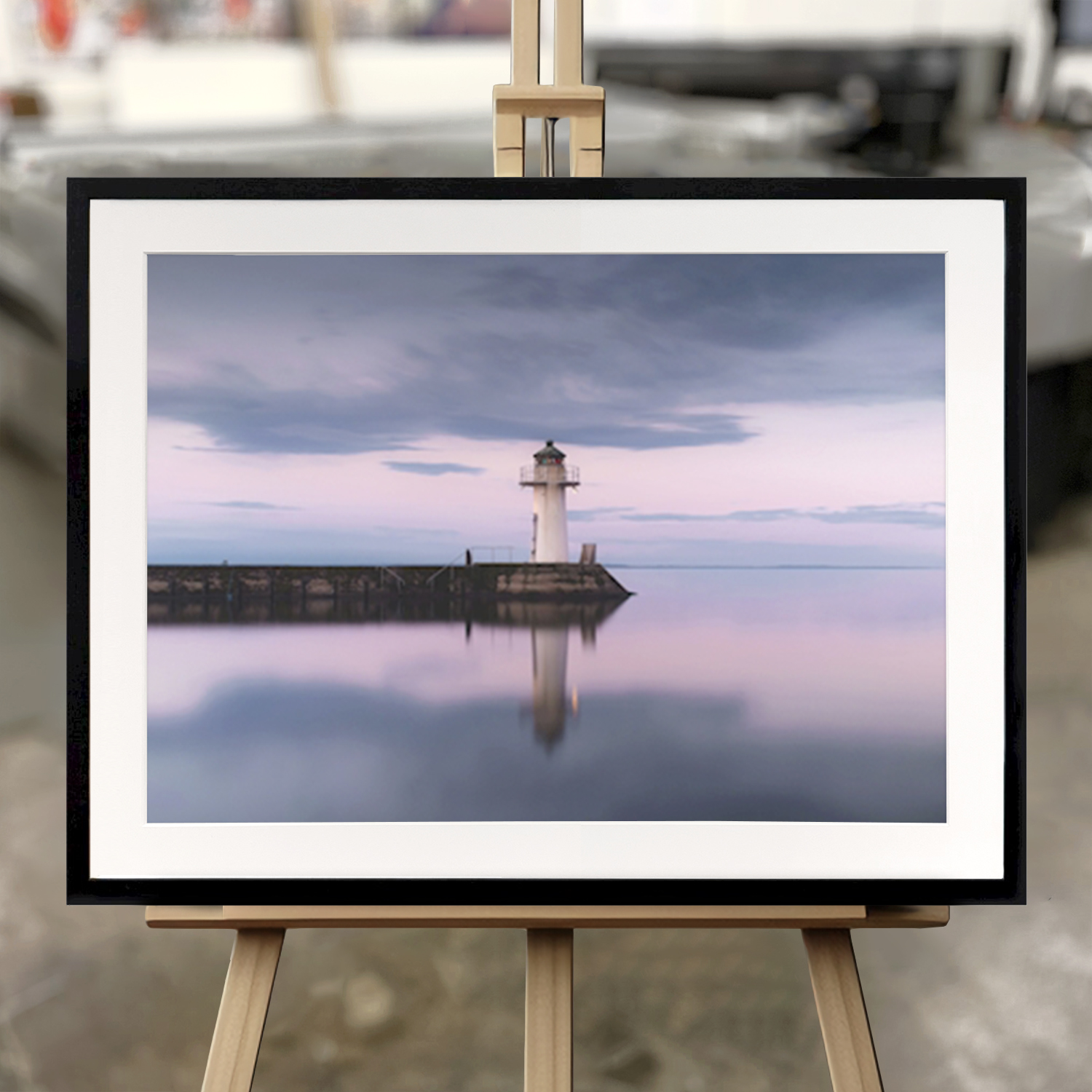Framed Fine Art "Postcard from Hjo" - Fine Art Print in 50x70 cm