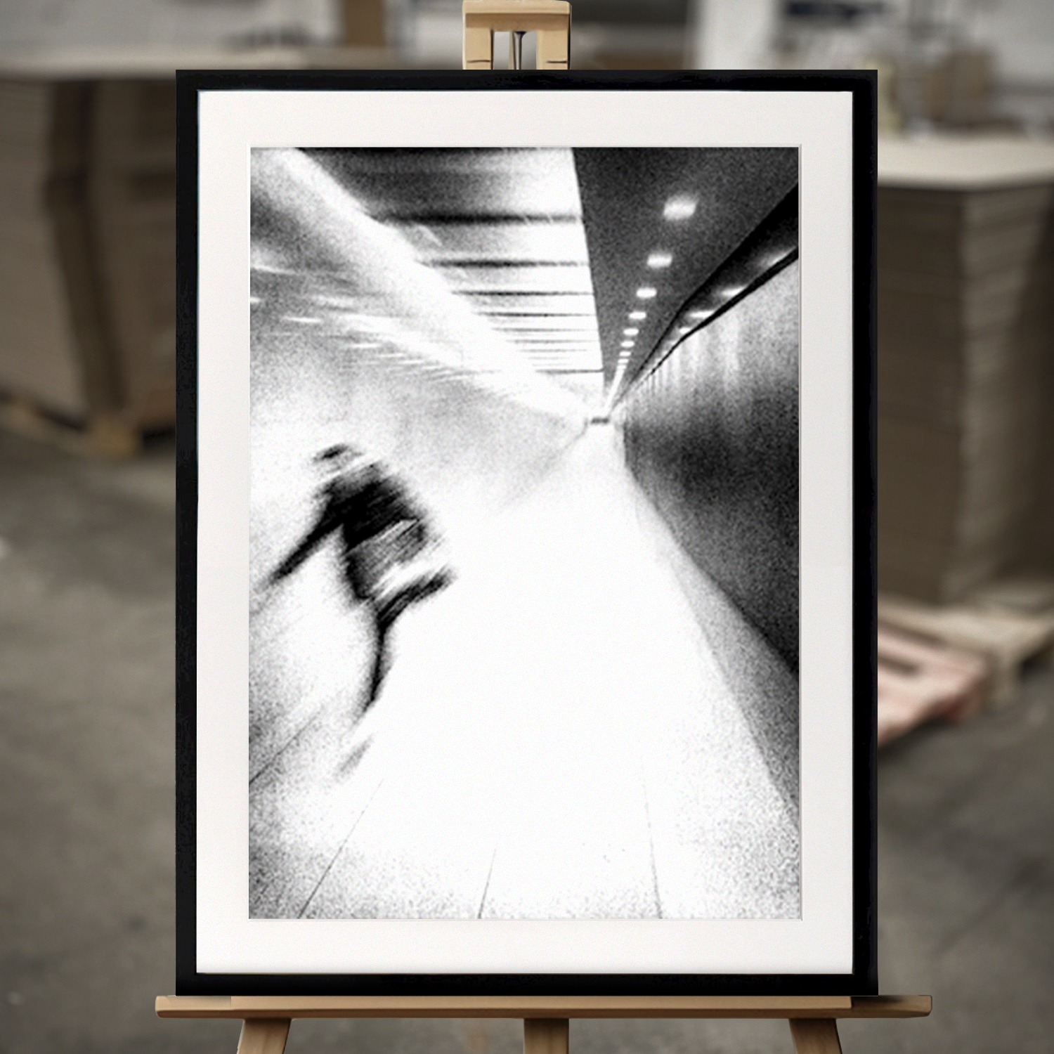 Framed Fine Art "Rush" - Fine Art Print in 50x70 cm