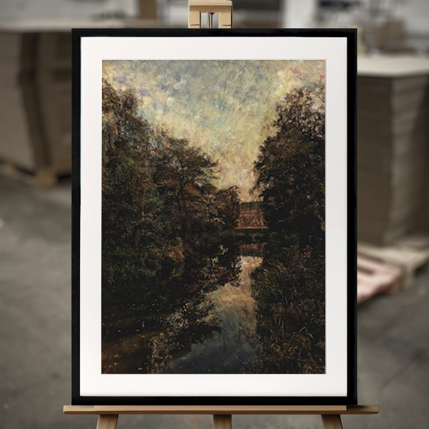 Framed Fine Art "Garden" - Fine Art Print in 50x70 cm