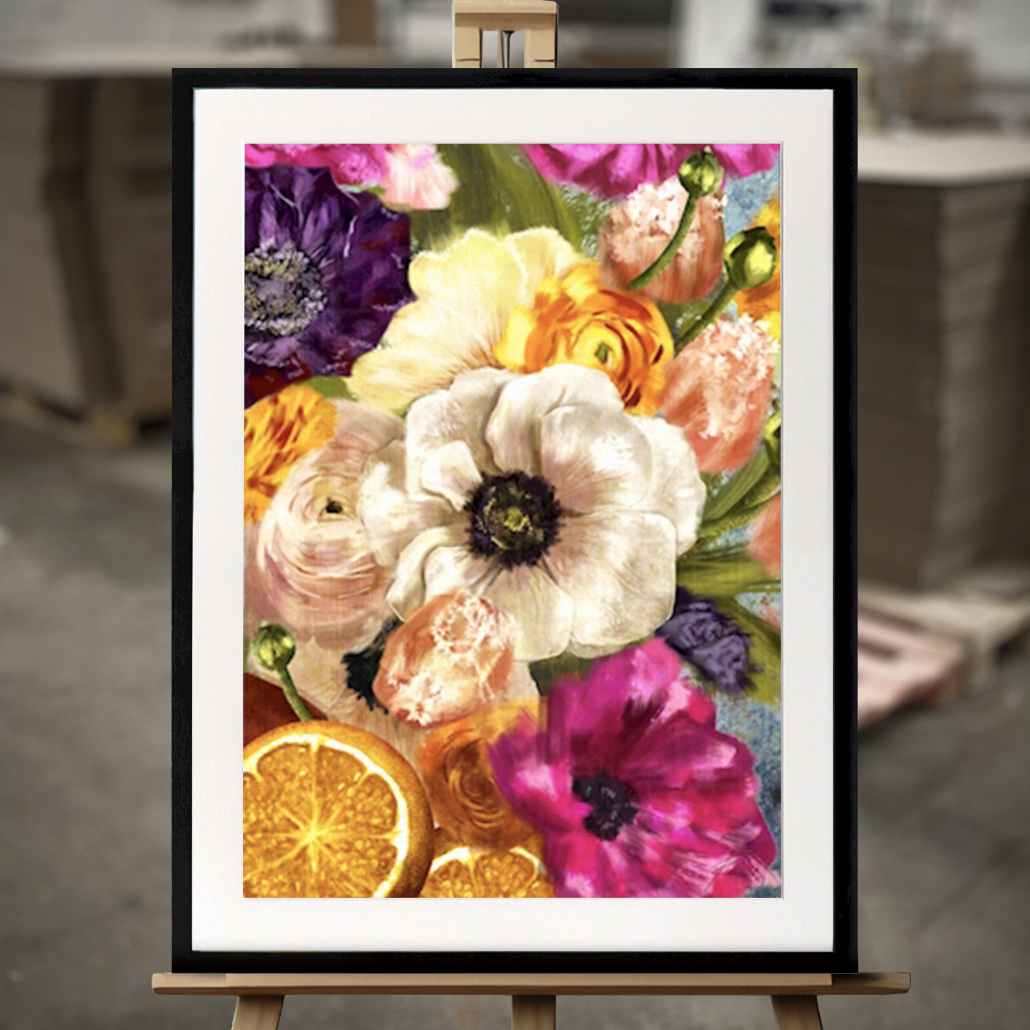 Inramad Tavla "Spring is coming" - Fine Art Print i 50x70 cm