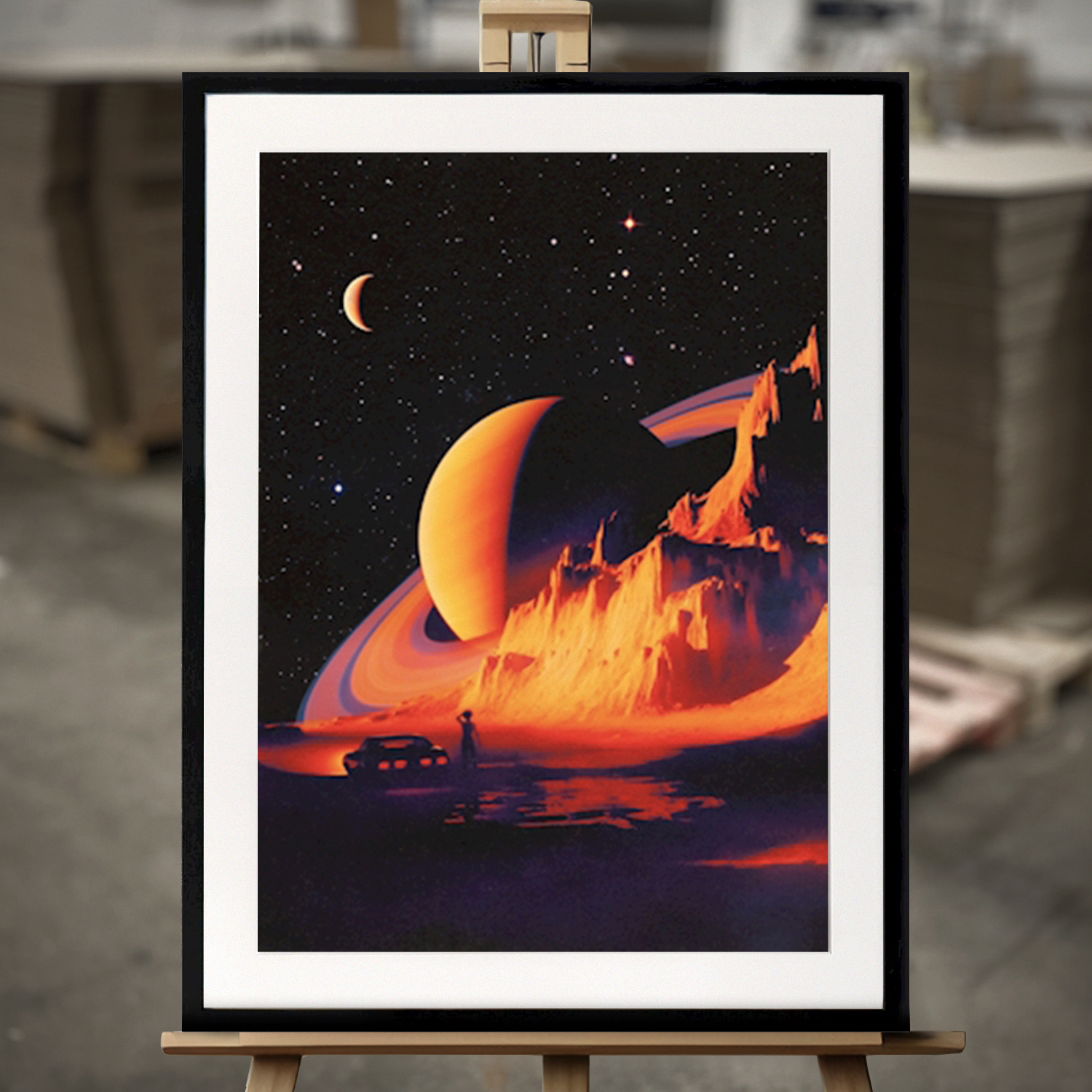 Framed Fine Art "" - Fine Art Print in 50x70 cm