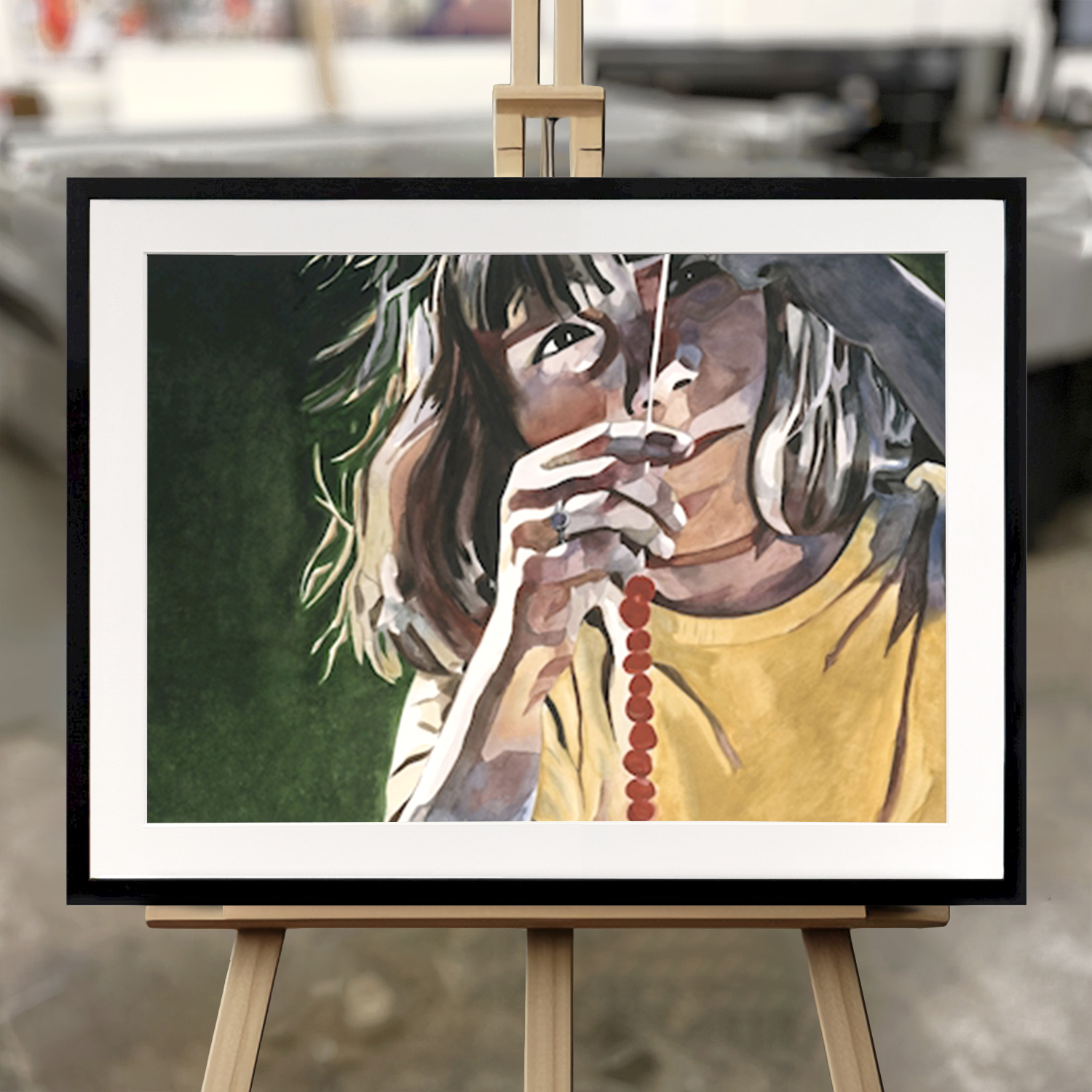 Inramad Tavla "Sommarpärlor" - Fine Art Print i 50x70 cm