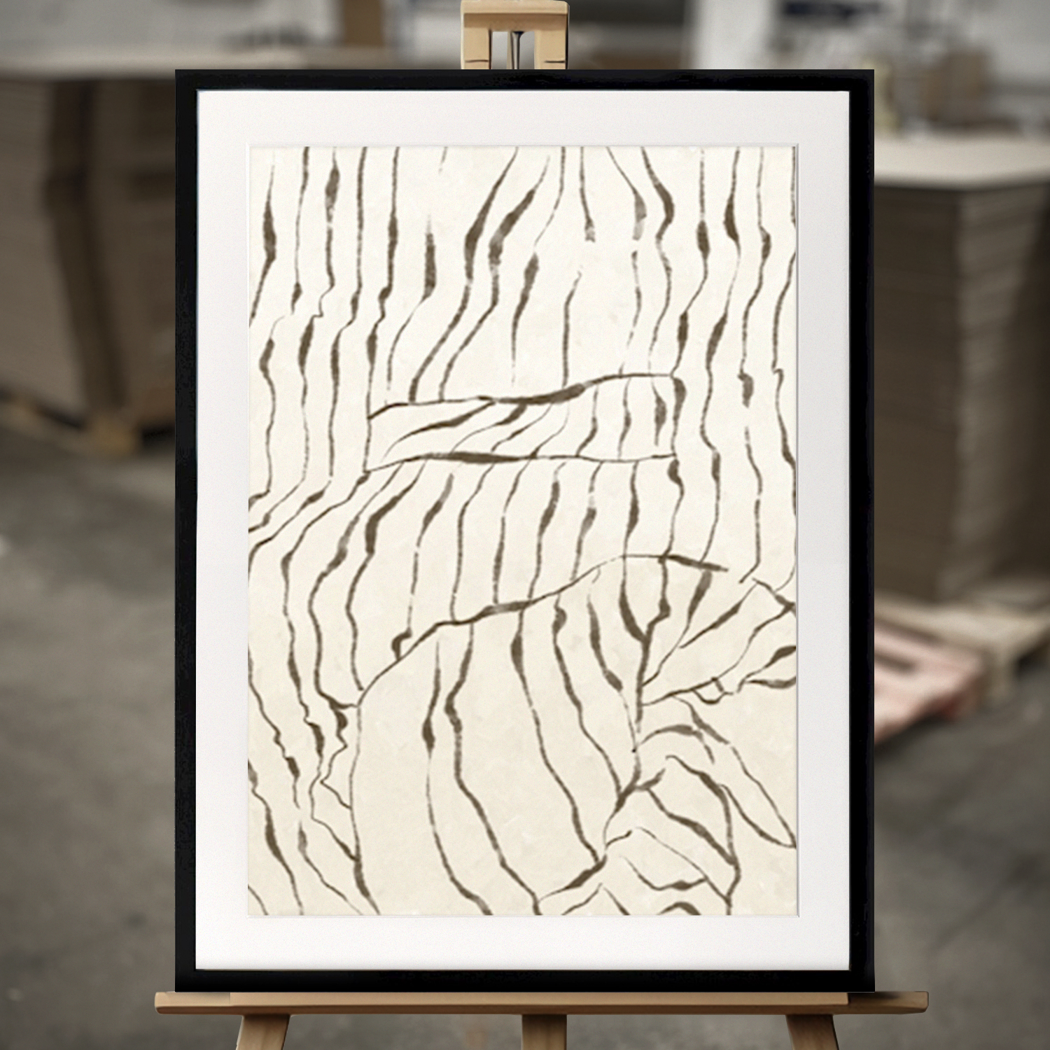 Inramad Tavla "Sovmorgon" - Fine Art Print i 50x70 cm