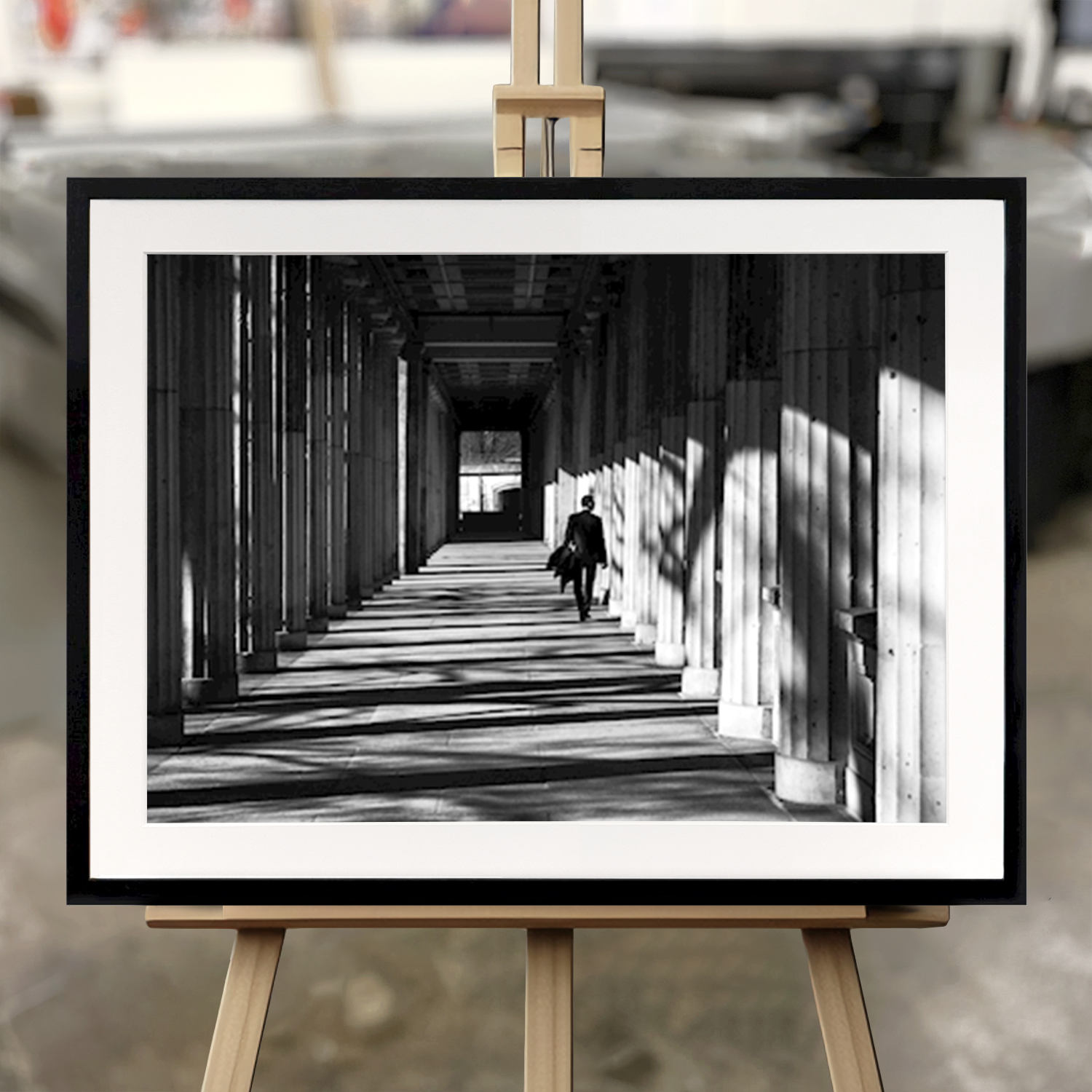 Framed Fine Art "Relaxed in the pleasure garden" - Fine Art Print in 50x70 cm