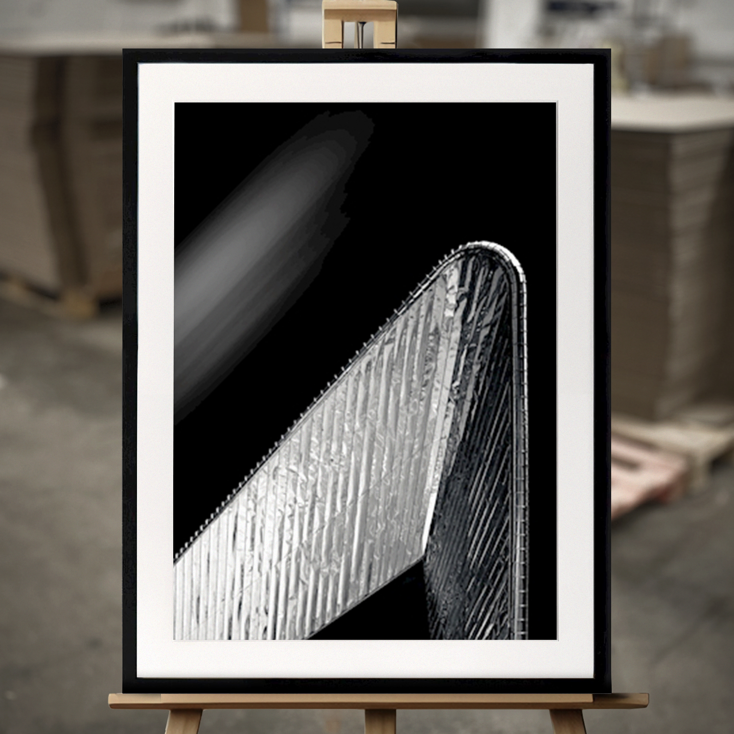 Framed Fine Art "Rotterdam Central Station" - Fine Art Print in 50x70 cm